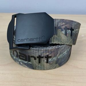 Carhartt Men’s Size M Belt Mossy Oak Camouflage Webbing Adjustable Belt
